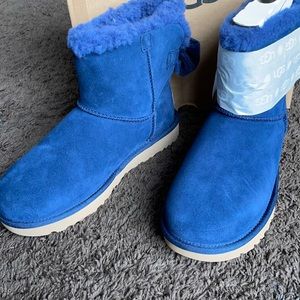 Ugh Mini Bailey Corduroy Bow 7 BLUE